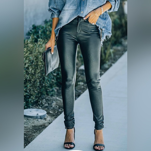 KanCan Pants - 🔥HOT🔥 Vici KanCan Estelle High Rise Faux Leather Super Skinny Pants Sz 7/27
